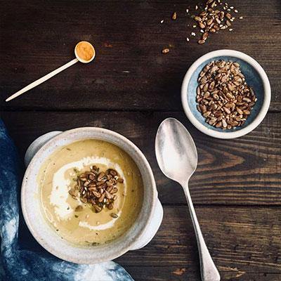 A Heart Healthy Pumpkin Soup Recipe with Mung Bean and Chickpea Sprout – Sydney Sprouts