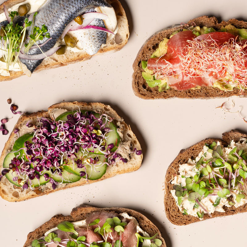 open sandwiches